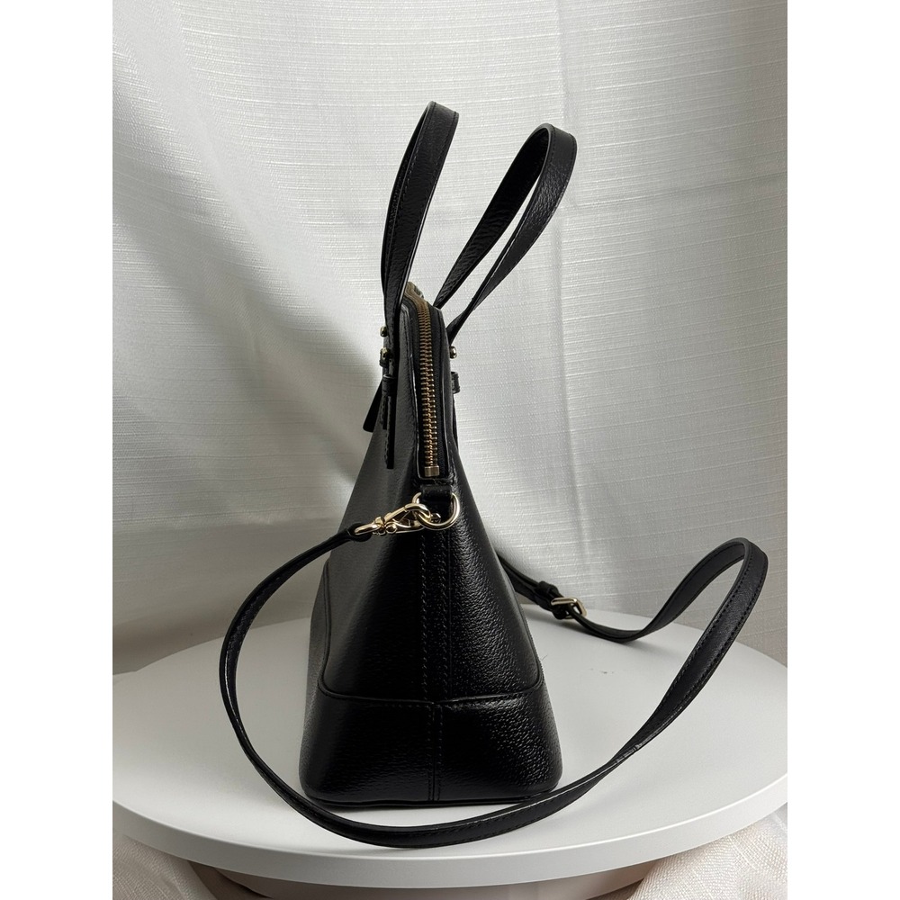Kate Spade Satchel Women Large Black Good Pebbled Leather Dome Crossbody Bag